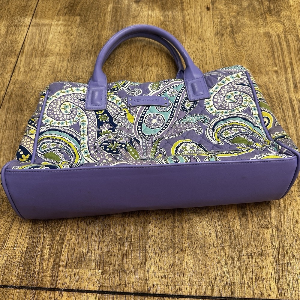 Vera Bradley Purple Paisley Handbag with Adjustable Shoulder Strap RARE RETIRED